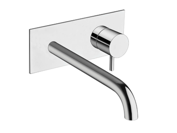 TRICOLORE VERDE CRITV258 - Wall-mounted washbasin mixer with plate by CRISTINA Rubinetterie - view 2